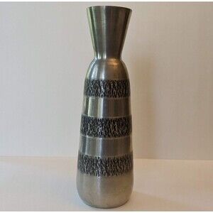 Vintage Norsk Norwegian Scandinavian Viking Tinn Pewter Flower Bud Vase MCM